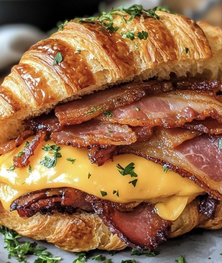 CROISSANT HOT BREAKFAST SANDWICH