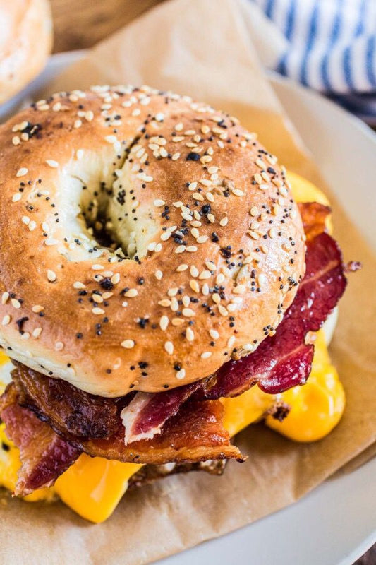 EGG MEAT AND CHEESE SANDWICH
