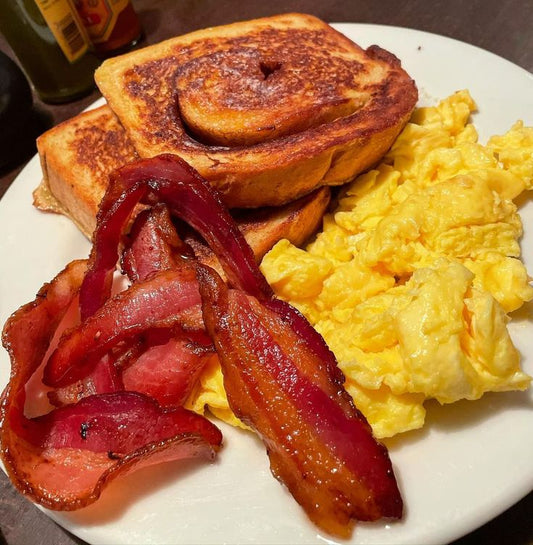 Egg Meat and Cheese French Toast Platter