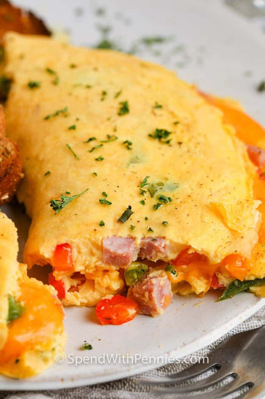 Buffalo chicken omelet