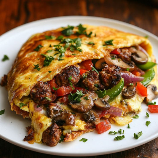 Meat lover omelet