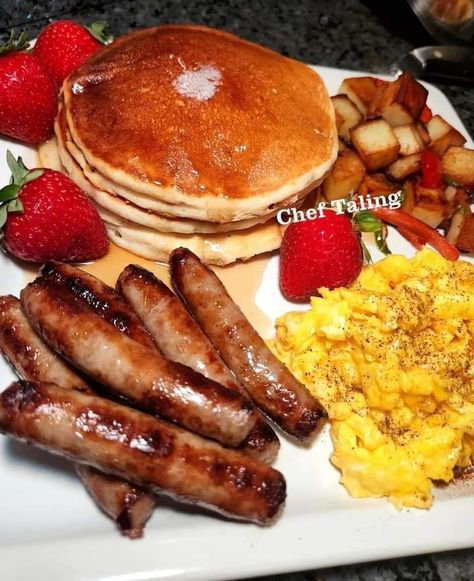 Premium egg meat and cheese pancakes