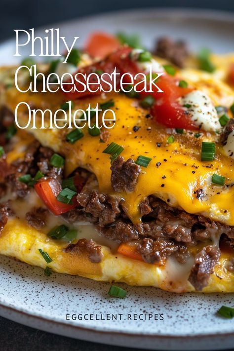 Steak omelet platter